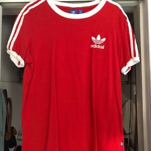 ADIDAS RED TSHIRT